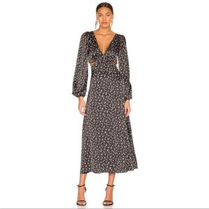 Norton Dress in Noir Blossom